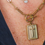 Framed Cross Toggle Necklace 1