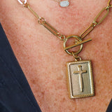 Framed Cross Toggle Necklace 1
