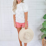Freedom Off White Star Pointelle Sweater FATE