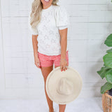 Freedom Off White Star Pointelle Sweater FATE