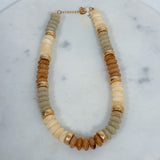 Freeman Ivory + Gold Bead Necklace