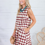Gabby Brown Geometric Tank Top