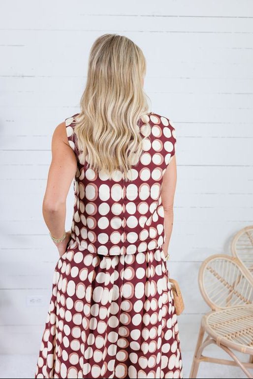 Gabby Brown Geometric Tank Top