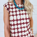 Gabby Brown Geometric Tank Top