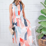 Gabrielle Multi Prism Maxi Dress Elan