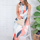 Gabrielle Multi Prism Maxi Dress Elan