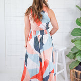 Gabrielle Multi Prism Maxi Dress Elan