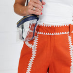Gage Terra Cotta + Ecru Contrast Shorts Strut & Bolt