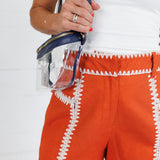 Gage Terra Cotta + Ecru Contrast Shorts Strut & Bolt