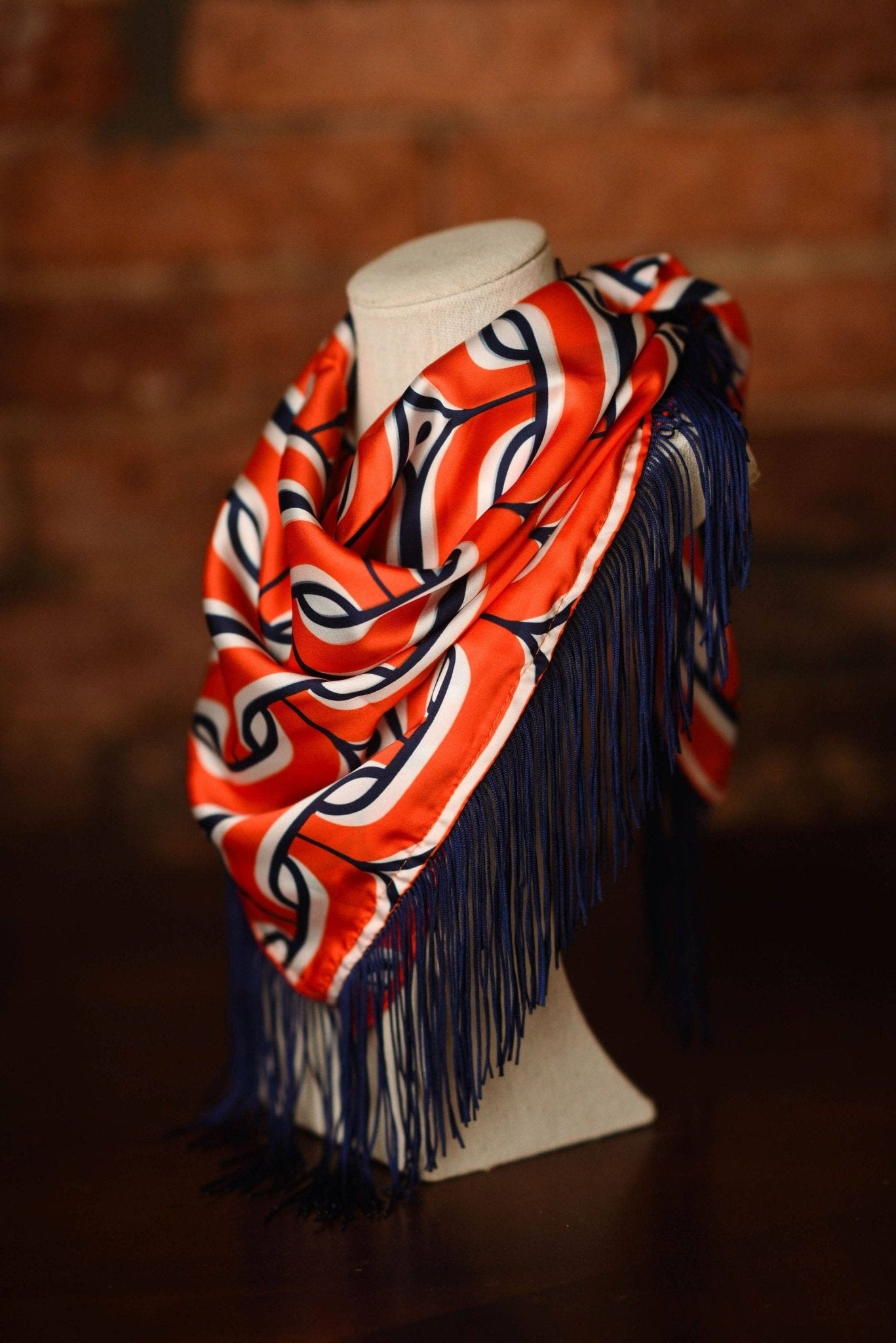 Game Day Fringe Scarf - Clover + Bee