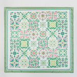 Garden Tile Green Mosaic Print Scarf - A3 Accessories - miscellanous - Clover + Bee