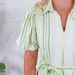 Genevieve Shades of Greens Maxi Dress TCEC