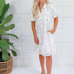 George Ivory Floral Shirt Dress Polagram