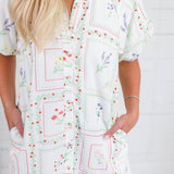 George Ivory Floral Shirt Dress Polagram