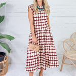 Georgia Brown Geometric Skirt