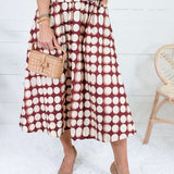 Georgia Brown Geometric Skirt
