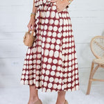 Georgia Brown Geometric Skirt
