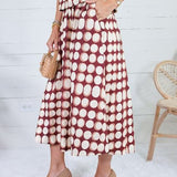 Georgia Brown Geometric Skirt