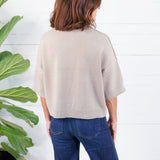 Georgie Latte Short Sleeve Sweater Pinch
