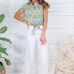 Gerhardt Cream Contrast Stitch Jeans FATE