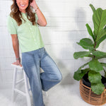Gerhart Front Seam Light Wash Denim Jeans FATE