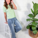 Gerhart Front Seam Light Wash Denim Jeans FATE
