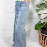 Gerhart Front Seam Light Wash Denim Jeans FATE