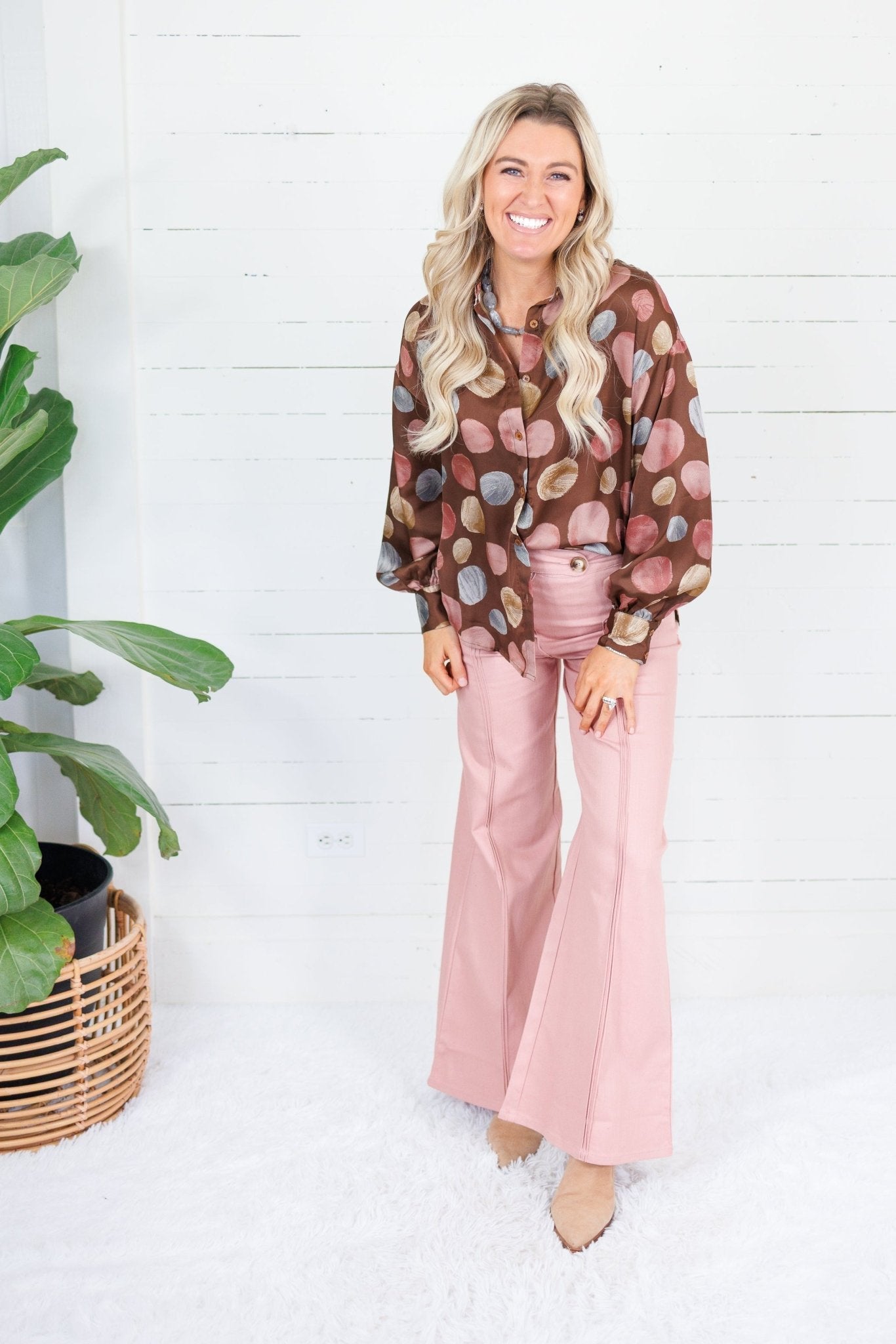 Gerhart Front Seam Musted Blush Wash Denim Jeans Fate