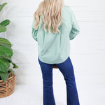 Glasner Pistachio + White Striped Top Fate