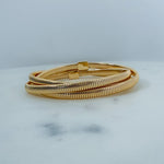 Gold Coil Intertwined Bracelet Set - A3 Accessories - Jewelry - Clover + Bee