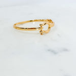 Gold Horsebit Bangle Bracelet - A3 Accessories - Jewelry - Clover + Bee