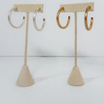 Gold or Silver Dipped Open Hoop Earrings - A3 Accessories - Jewelry - Earrings - Clover + Bee