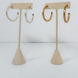 Gold or Silver Dipped Open Hoop Earrings - A3 Accessories - Jewelry - Earrings - Clover + Bee