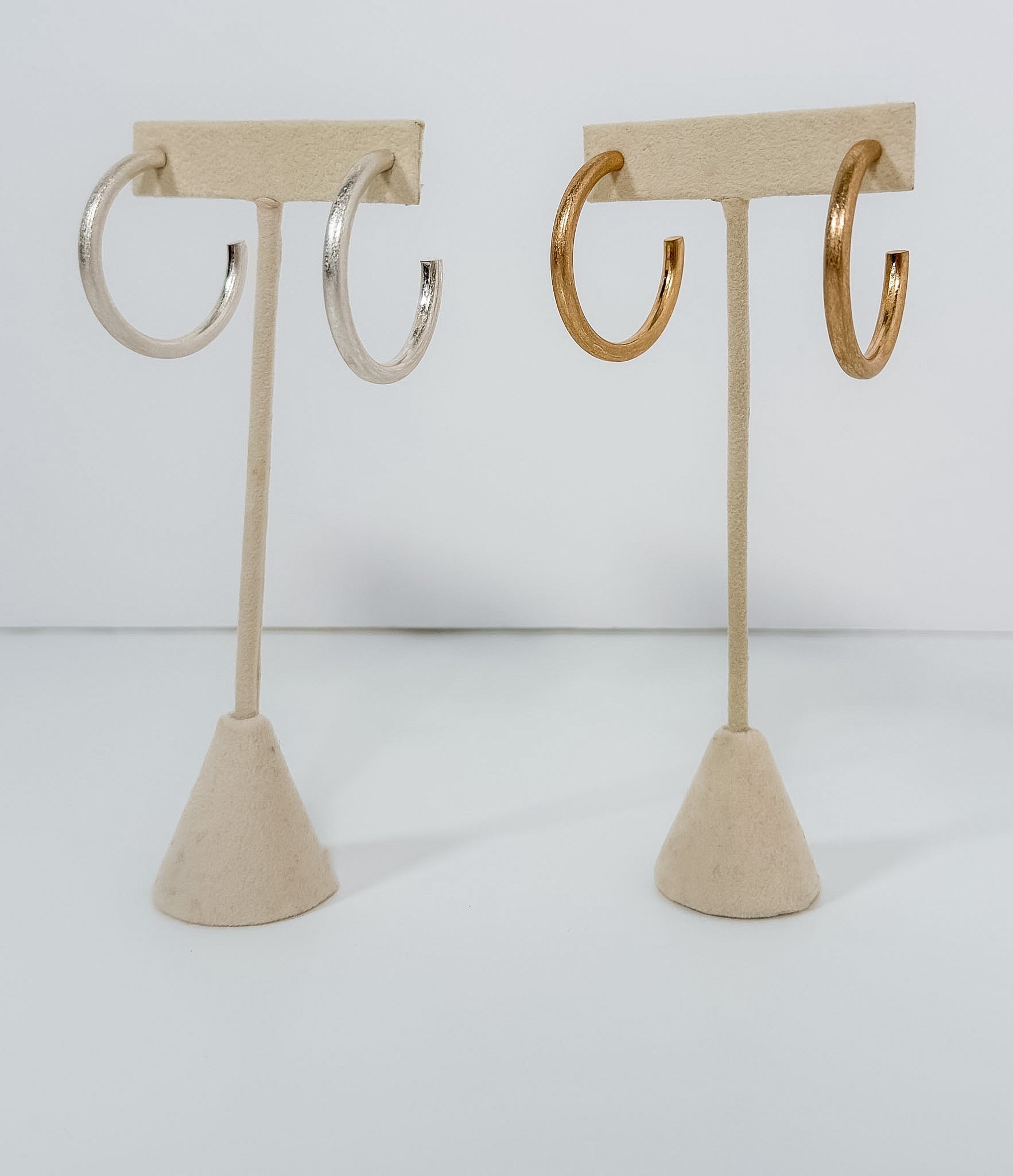Gold or Silver Dipped Open Hoop Earrings - A3 Accessories - Jewelry - Earrings - Clover + Bee