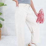 Graham Cream + Grey Dot Pants Le Lis