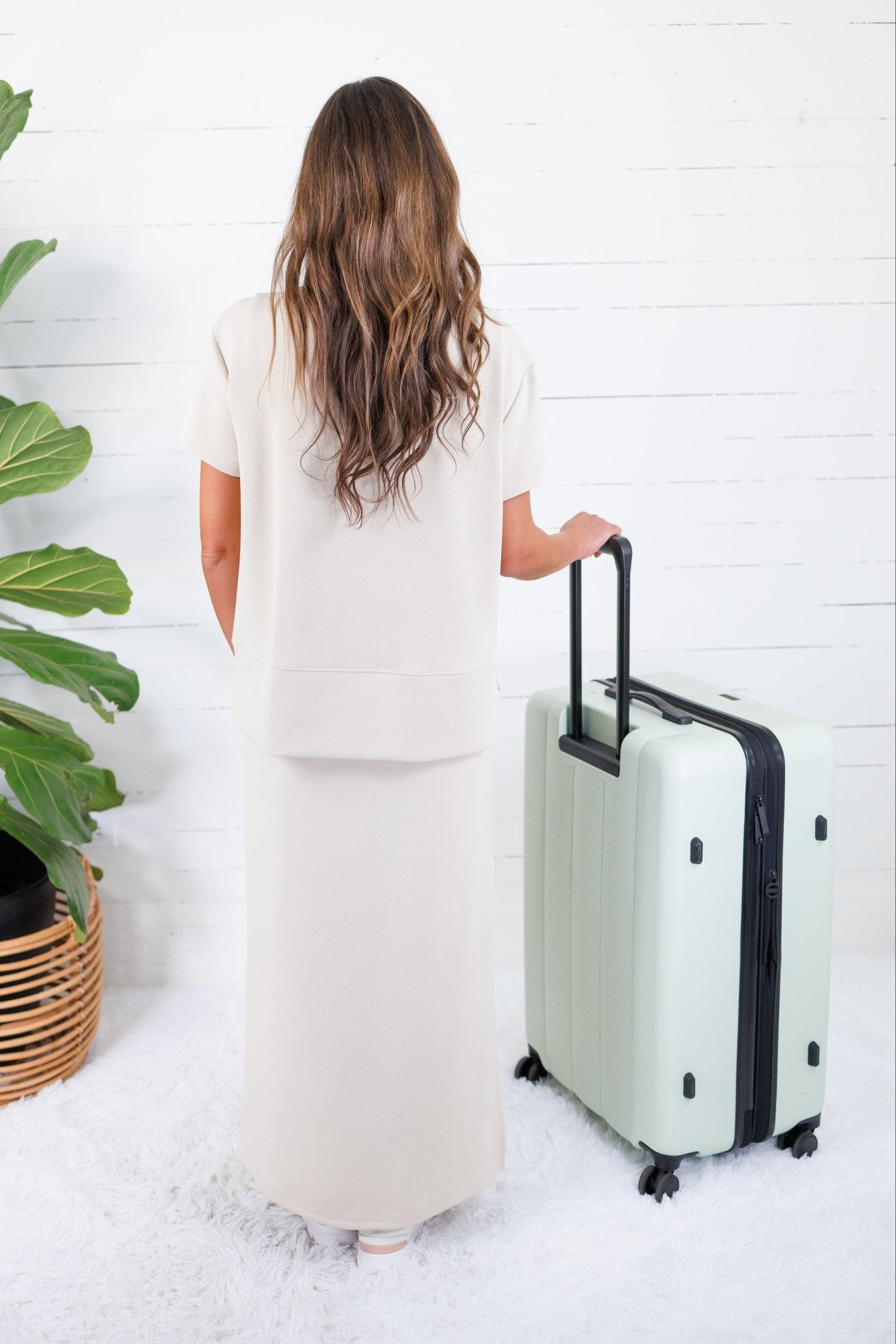 Hamilton Cream Scuba Dress and Top See and Be Seen