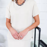 Hamilton Cream Scuba Dress and Top See and Be Seen