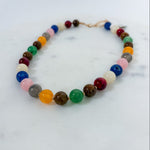 High Glossy Multi Color Beaded Necklace