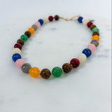 High Glossy Multi Color Beaded Necklace