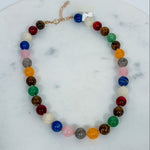 High Glossy Multi Color Beaded Necklace