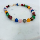 High Glossy Multi Color Beaded Necklace