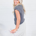 Hillsong Dark Grey Cap Sleeve Sweater Molly Bracken