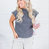 Hillsong Dark Grey Cap Sleeve Sweater Molly Bracken