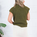 Hillsong Olive Cap Sleeve Sweater Molly Bracken