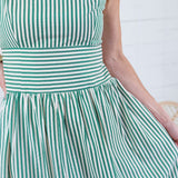 Hinson Green Striped Tiered Maxi Dress THML