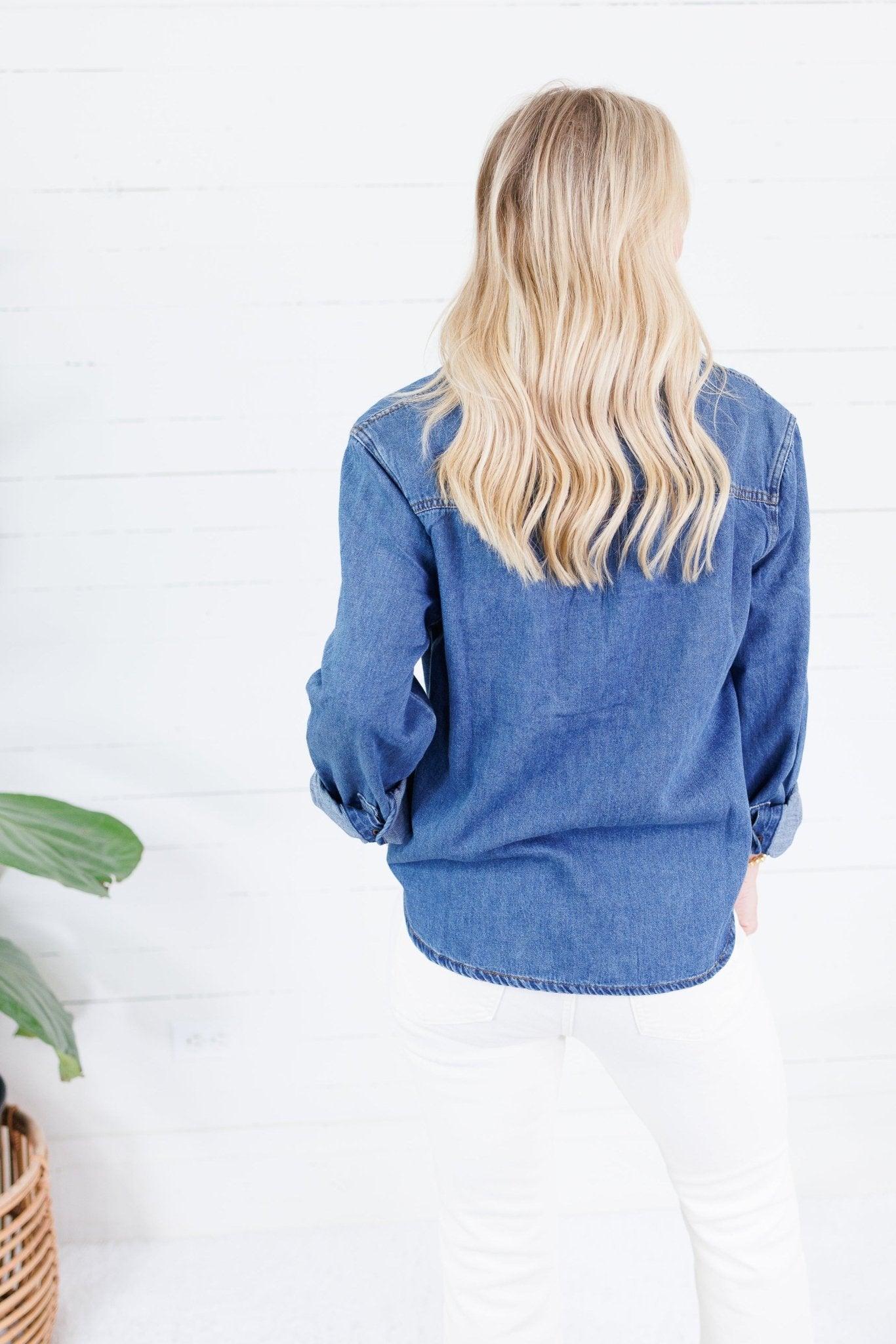 Iris Ease Denim Pullover Top Kut
