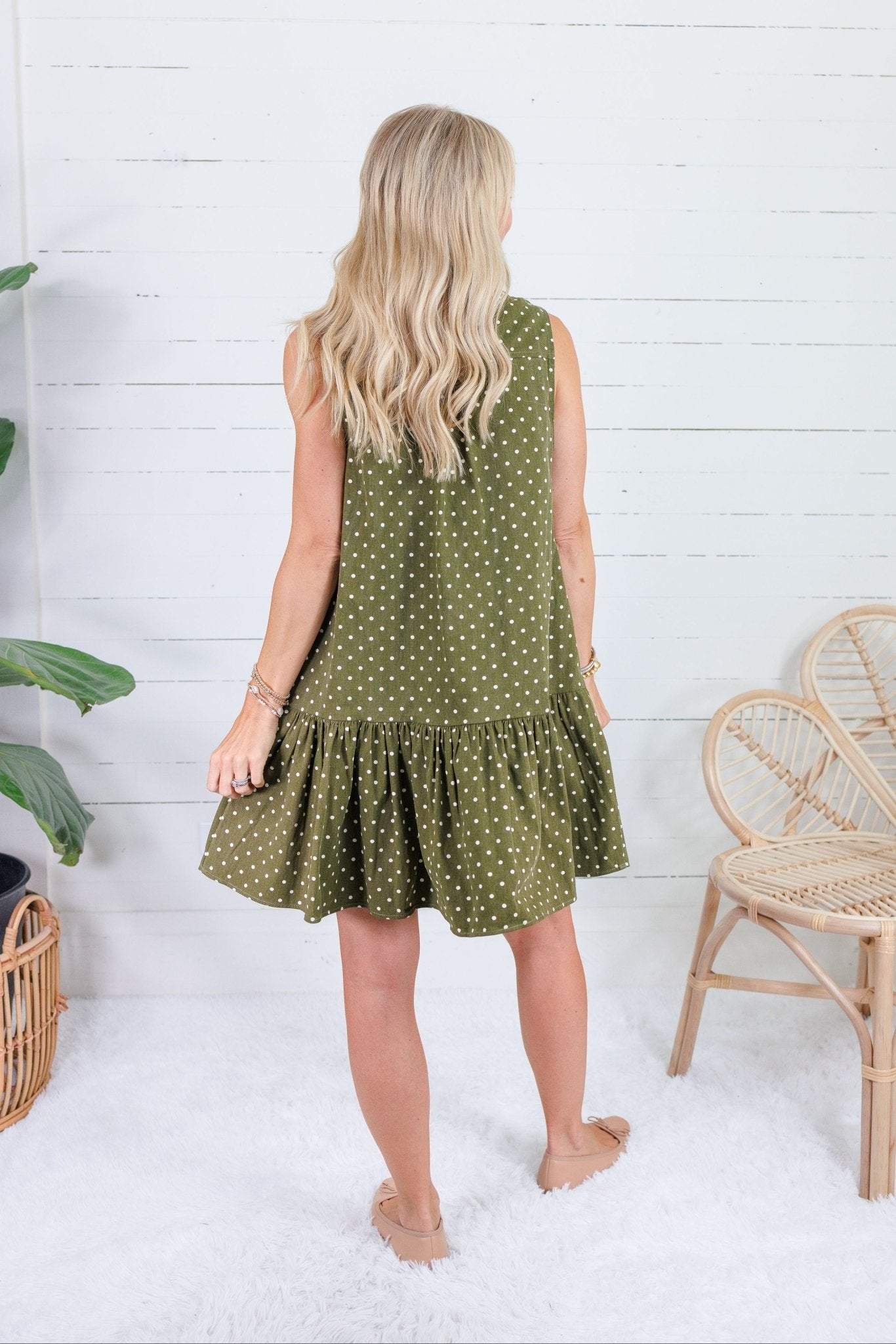 Isla Olive Dotty Mini Dress