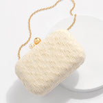 Ivory Veil Minaudiere Handbag - A4 Accessories - Handbags - Clover + Bee