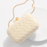 Ivory Veil Minaudiere Handbag - A4 Accessories - Handbags - Clover + Bee