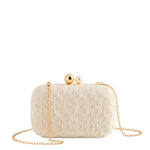 Ivory Veil Minaudiere Handbag - A4 Accessories - Handbags - Clover + Bee
